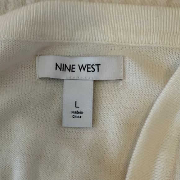 Nine West Ivory Open Front Cardigan - Picture 7 of 13